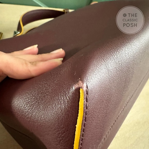 NEW Fendi By The Way Medium Bag Purple Tote NO STRAP - Picture 7 of 12